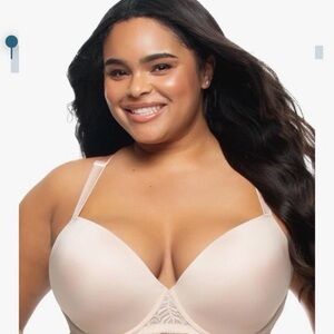 Felina Paramour Carolina Underwire plunge Contour Bra | Lace | Racerback Sz 36G